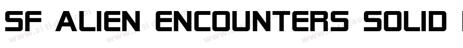 SF Alien Encounters Solid Italic字体转换